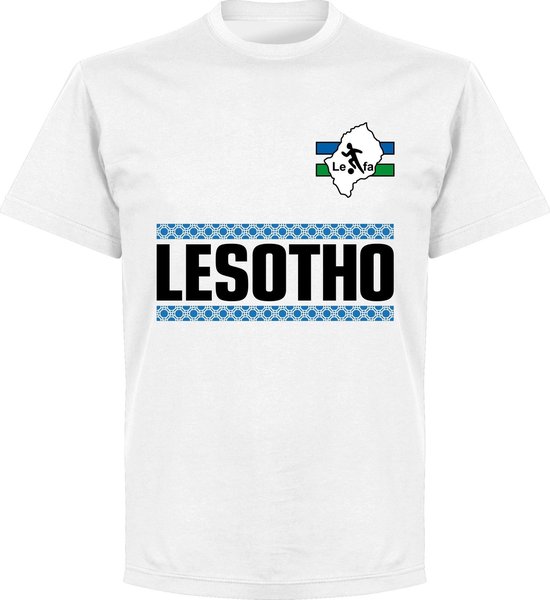 Lesotho Team T-shirt - Wit - 3XL
