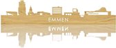 Skyline Emmen Eikenhout - 100 cm - Woondecoratie - Wanddecoratie - Meer steden beschikbaar - Woonkamer idee - City Art - Steden kunst - Cadeau voor hem - Cadeau voor haar - Jubileum - Trouwerij - WoodWideCities