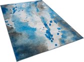 BOZAT - Laagpolig vloerkleed - Blauw - 160 x 230 cm - Polyester