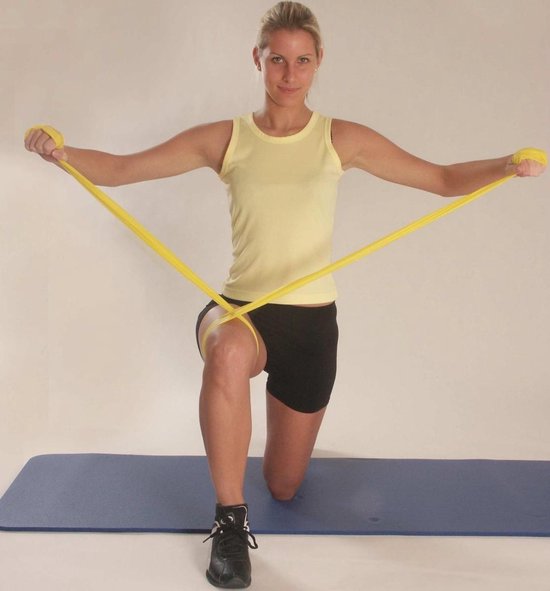Fitness elastiek 2,5 meter - Medium weerstand - Rood - Body-Band