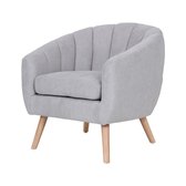 Sortio Home - Fauteuil Lino - Grijs - Stof