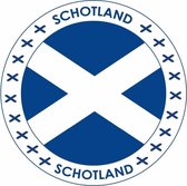 75x Bierviltjes Schotland thema print - Onderzetters Schotse vlag - Landen decoratie feestartikelen