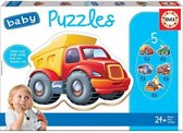 Educa Set van 5 Puzzels - Baby - Auto's