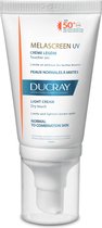 Ducray Melascreen Uv Creme Legere Spf50+ Dry Touch Pigmentvlekken Normale/gemengde Huid 40ml