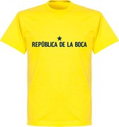 Republica De La Boca Slogan T-Shirt - Geel - L