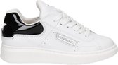Vingino Britt meisjes sneaker - Wit zwart - Maat 34