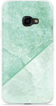 Galaxy Xcover 4s Hoesje Green Marble - Designed by Cazy