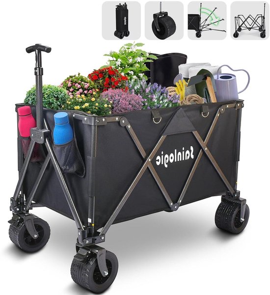 Sekey Opvouwbare Bolderkar 200KG, Opvouwbare Bolderkar Brede Banden