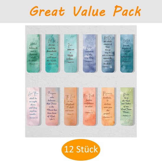 12 stuks magnetische boekenleggers voor kinderen, ruimte-magnetische boekenleggers, cadeaus voor adventskalender, kinderverjaardag, cadeautje, kerstcadeaus