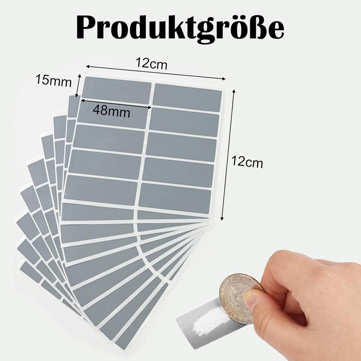 Een Reeks Verticale Rechthoekige Etiketten Voor Het Merken Van Het