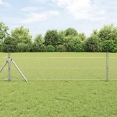 vidaXL - Hexagonafscherming - 0.5x10 - m - Gegalvaniseerd - Staal