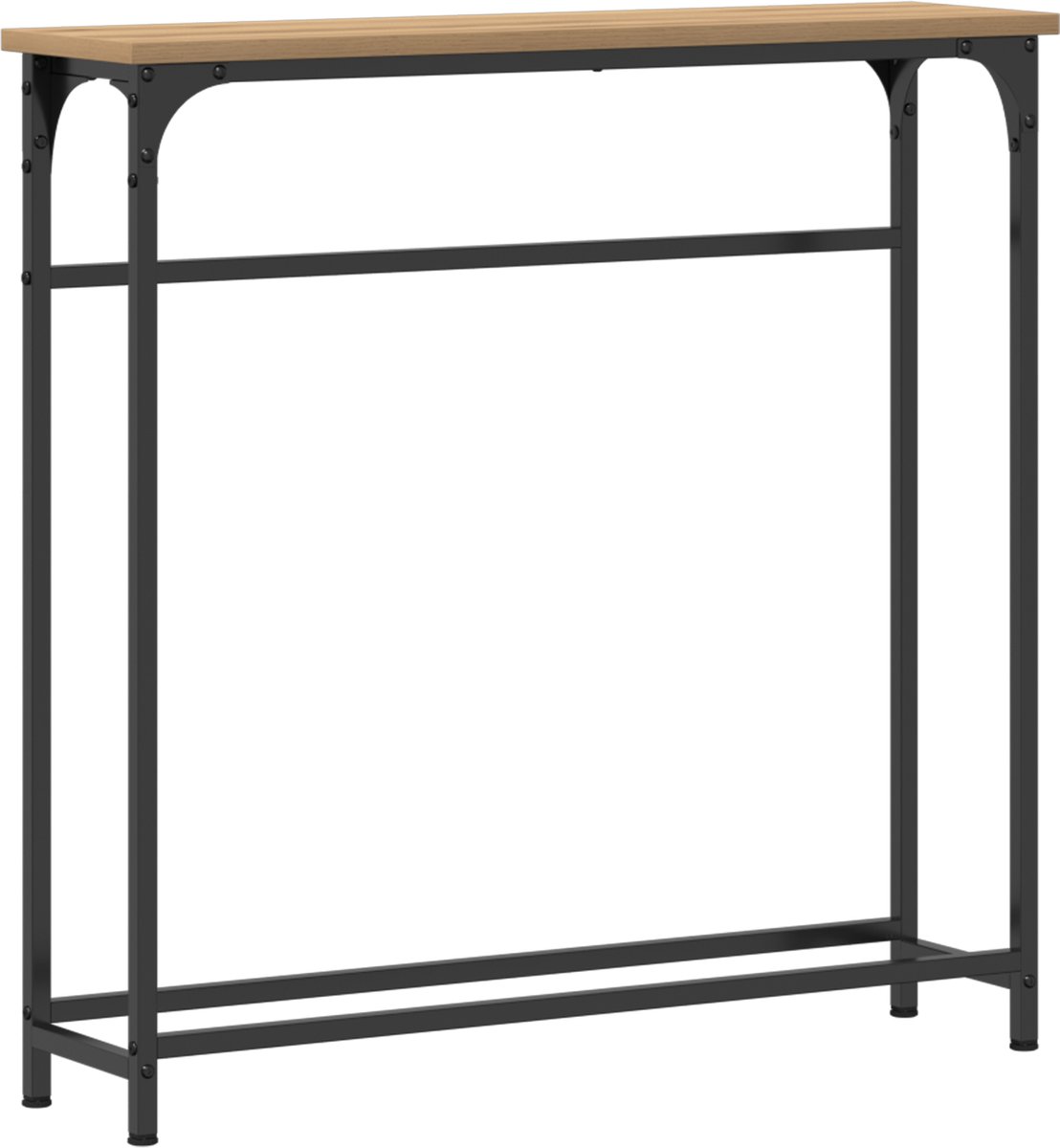 vidaXL Wandtafel artisanaal eikenkleurig 160 x 29 x 80 cm Bewerkt hout vidaXL Wandtafel artisanaal eikenkleurig 160 x 29 x 80 cm Bewerkt hout