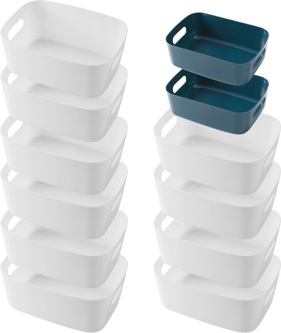 Lifewit 10 Plastic Bordspellen Multifunctionele opbergdoos, en Opslag met Extra Rits Opslagzak, Draagbare Organisatoren van tafelspelen met Snap-tight Latches en Handvat, Bestand, Documenten, Craft