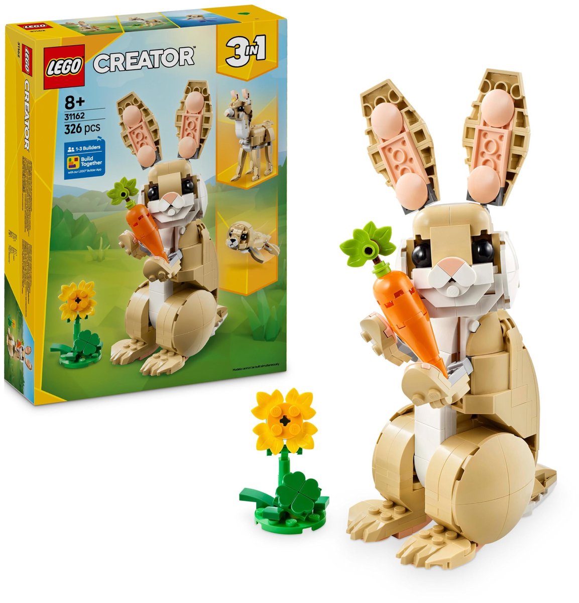 LEGO Creator 3in1 Lief konijn dieren - 31162 — afbeelding 2