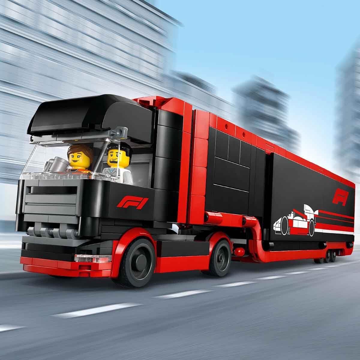 LEGO City F1 truck met RB20 en AMR24 F1® auto's speelset - 60445 — afbeelding 14