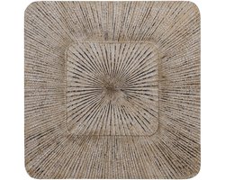 PTMD Wandpaneel Dishita - 120x3x120 cm - MDF - Creme