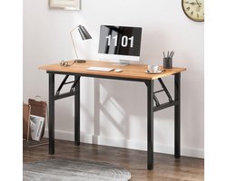 LifeStages® Opvouwbare computertafel, 100 x 60 x 75 cm, pc-bureau, kantoorwerkstation voor thuiskantoor, als bureau, eettafel of vergadertafel