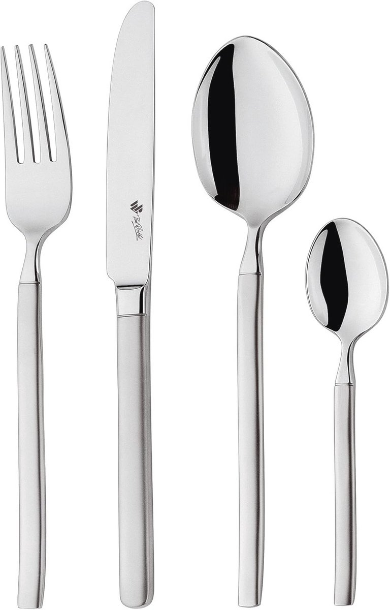 Elegante 24-delige bestekset voor 6 personen | Stijlvol en duurzaam design | Vaatwasmachinebestendig 18/10 roestvrij staal
