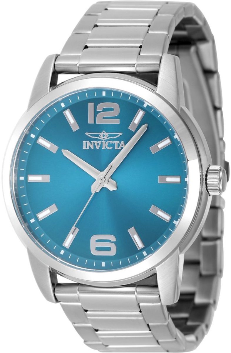 Invicta Celestial 48495 Heren Horloge - Waterdicht - Analoog - Quartz Uurwerk - Roestvrij Staal met blauwe Wijzerplaat - 43mm