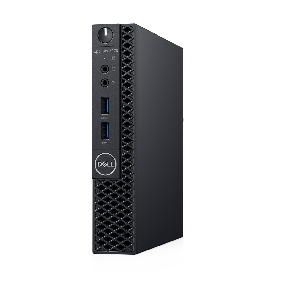 DELL OptiPlex 3070 DDR4-SDRAM i3-9100T MFF Intel® Core™ i3 8 GB 256 GB SSD Windows 10 Pro Mini PC Zwart thumbnail 2