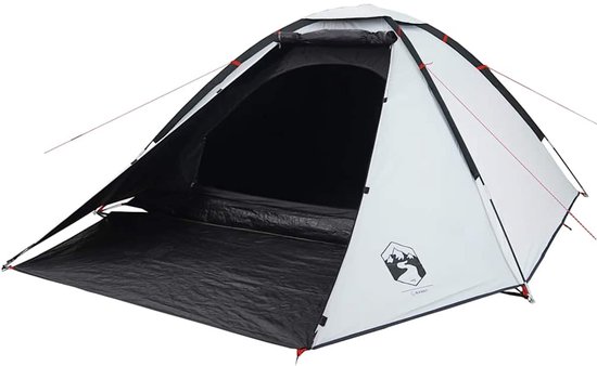 vidaXL Koepeltent - 4-persoons - Waterdicht - Wit Kampeertent - Dometent - Koepeltent - Vier Persoons Tent - Campinguitrusting van Vidaxl — afbeelding 5