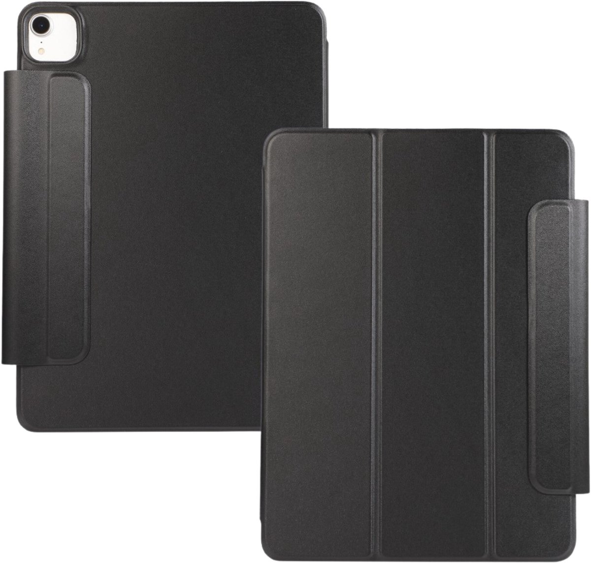 Lunso Geschikt voor iPad Air 13 inch (2024/2025) - Tri-Fold Bookcase hoes - Zwart