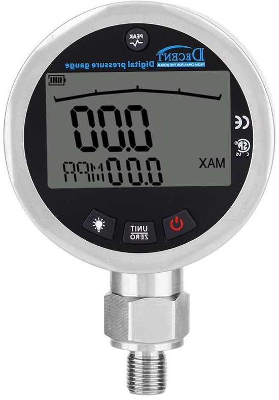 Manometer 400Bar Met Boltsnap Wit bij