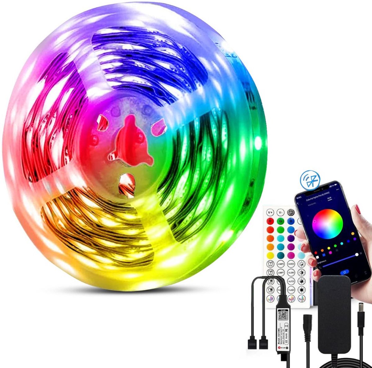 Led Strip 40 Meter - Led-Strips met Afstandsbediening - Veelkleurig - Multikleur