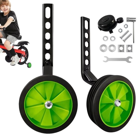 Dutchers Zijwieltjes Voor Kinderfiets Met Fietsbel Verstelbare dutchers-zijwieltjes-voor-kinderfiets-met-fietsbel-verstelbare