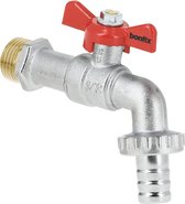 Robinet à boule Bonfix/glissière d'arrêt - Robinet de puisage avec papillon rouge - joint à bille et raccord de tuyau 1 - 1 x filetage externe