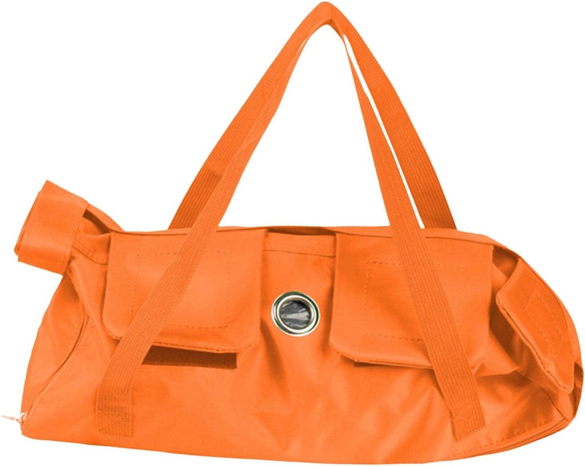 Ibenzoa® Ademende Transportzak voor Kleine Dieren - Oranje - 42 x 25 cm