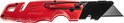 Milwaukee 48-22-1501 rood kantelmes, met zwart metalen blad en metalen clip.