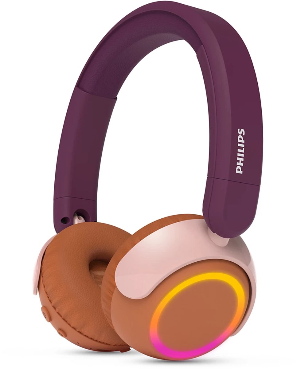 Philips 4000 series TAK4200MP/00 hoofdtelefoon/headset Draadloos Hoofdband Oproepen/muziek Bluetooth Oranje, Paars, Roze