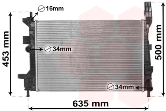 Van Wezel Oliekoeler motor | 30013735 | Nederlands