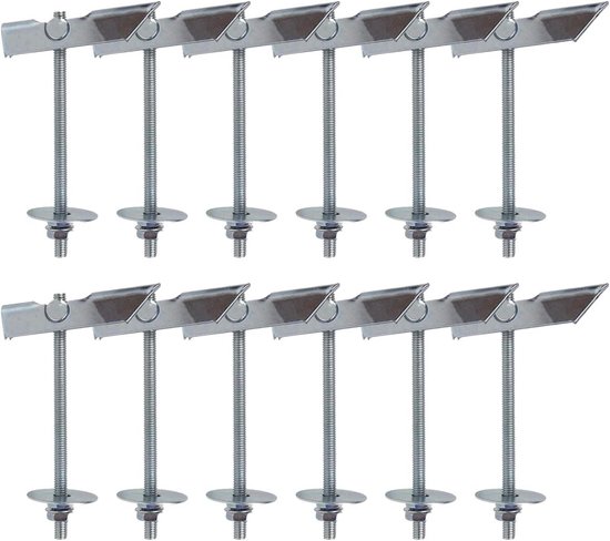 Industriële kantelpluggen M6 - 12 stuks voor bevestigen aan holle muren Industriële kantelpluggen M6 - 12 stuks voor bevestigen aan holle muren
