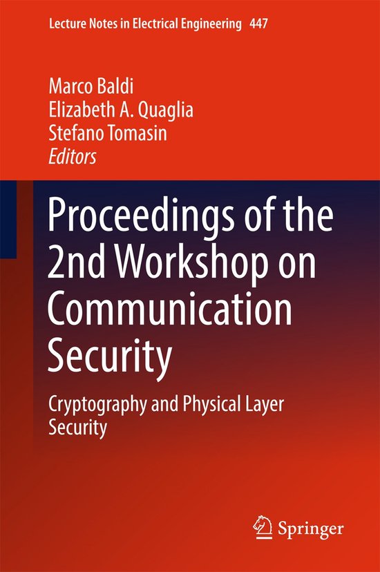 Proceedings of the 2nd Workshop on Communication Security - cover