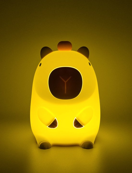 Capibara Led-verlichting,Nachtverlichting voor kinderkamer | Leuke Capybara Touch Lamp Siliconen Nachtlampje voor kinderkamer, woonkamer, slaapkamer, huisdecoratie, USB oplaadbaar