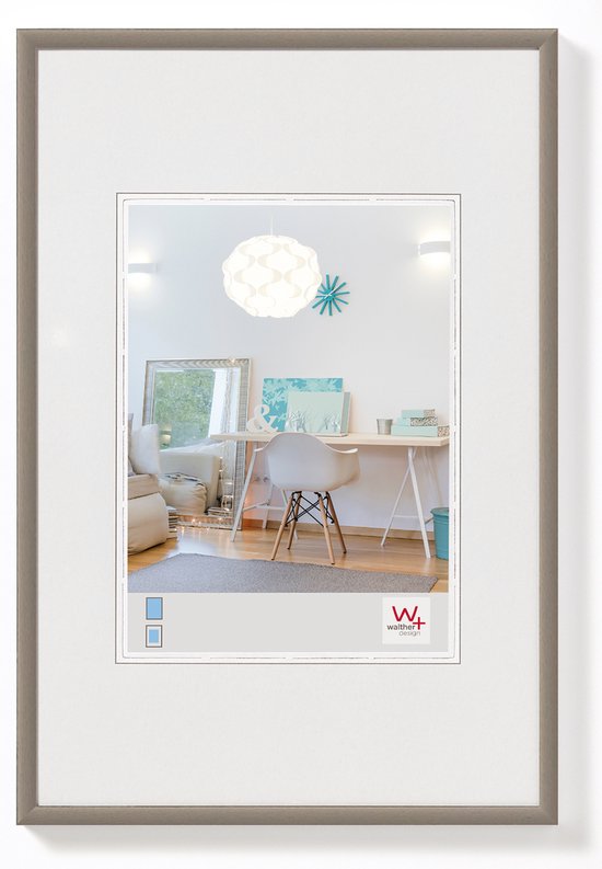 Walther New Lifestyle - Kunststof lijst - Fotoformaat 20x30 cm - Staal