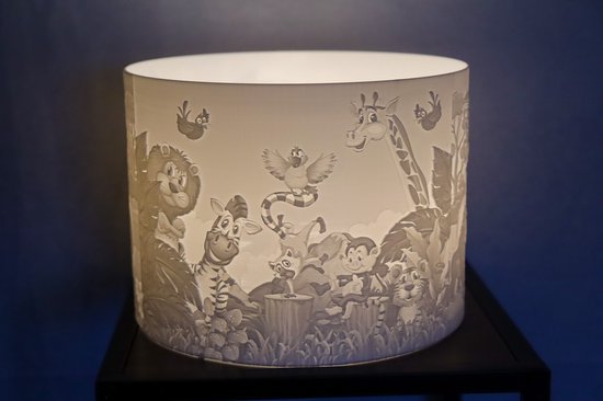 Schemerlamp kinderkamer jungle dieren thema — afbeelding 2
