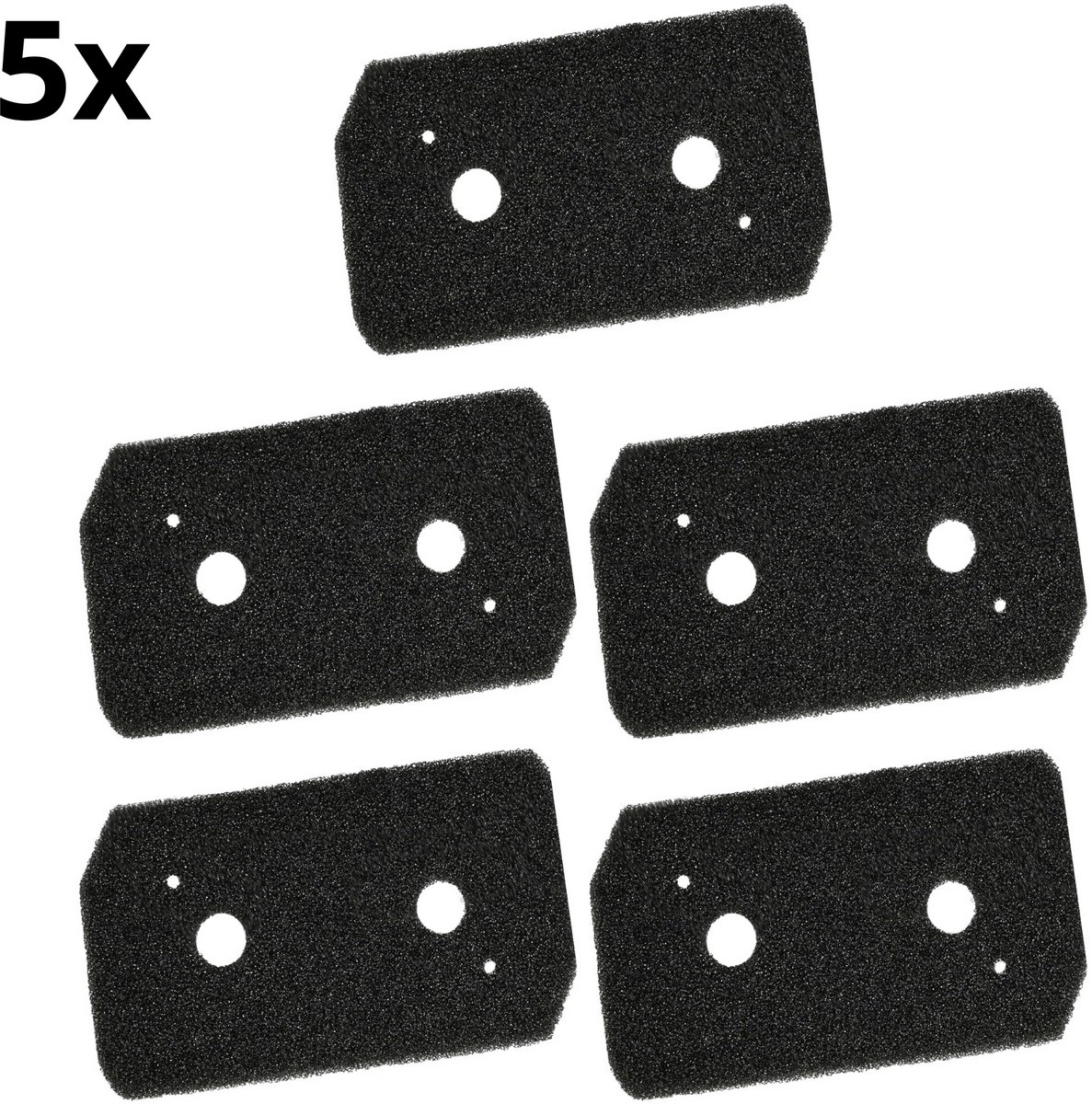 Bramokava – Droger Filter – 5 Stuks – Geschikt voor Bosch Siemens - Condensor Wasdroger Droogkast Schuimfilter – Alternatief voor 12007650 – 225x125x20 mm