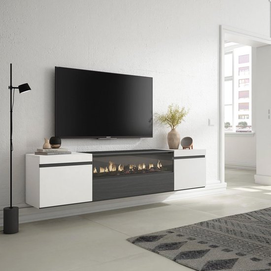 HYUB Tv-kast voor onder de 80 inch televisie, tv-kast met veel
