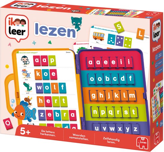 Jumbo - Ik Leer - Lezen - Educatief Spel - Vanaf 5 jaar - Koffer voor onderweg