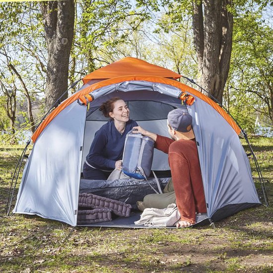 Ruim Waterdichte Pop Up Tent voor 3-4 Personen - Ultralichte Familie Tent voor Camping, Festivals en Reizen van Merkloos — afbeelding 4