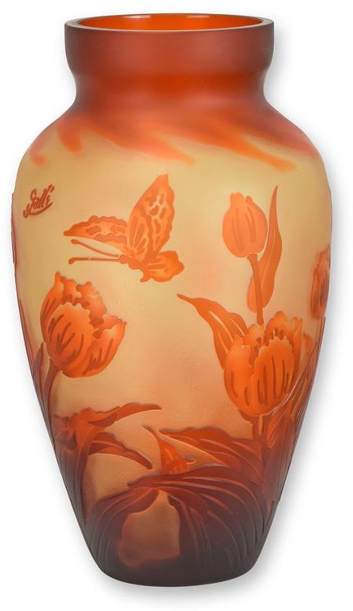 Vaas - "Tulip" - Cameo Glas - 31 cm hoog