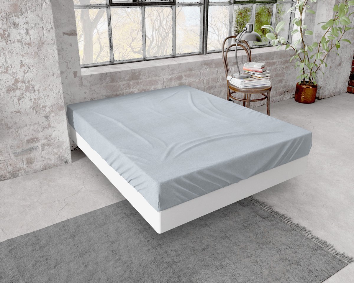 Dreamhouse Flanel Hoeslaken Premium - 160 x 200/210 - Grijs
