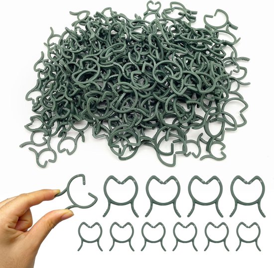 GMMG Klimplanten, clips, 50 stuks, bevestiging wijnstok, clip, zelfklevend, plantenclips, houder voor klimplanten voor tuin, muurclip, tuinplantenhouder