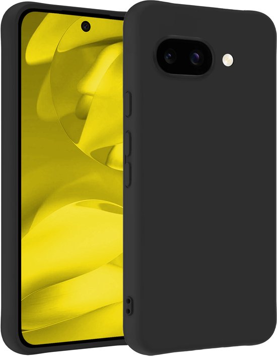 Hoesje - Geschikt voor Google Pixel 9a - Sterk & Shockproof - Hoes Cover - Siliconen Case - Telefoonhoesjes - Zwart