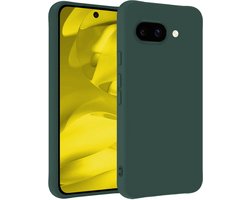 Hoesje - Geschikt voor Google Pixel 9a - Sterk & Shockproof - Hoes Cover - Siliconen Case - Telefoonhoesjes - Donkergroen
