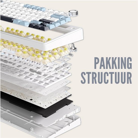 EPOMAKER x Aula F75 Clavier Mécanique Gasket à 75%, sans Fil/Bluetooth EPOMAKER x Aula F75 Clavier Mécanique Gasket à 75%, sans Fil/Bluetooth