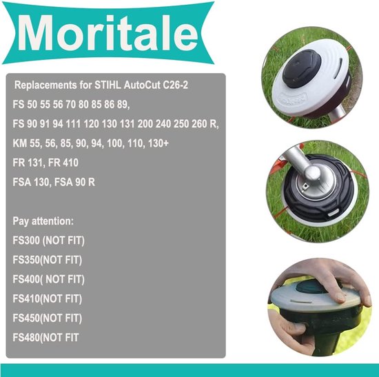 Maaikop - Schroefkop - Geschikt voor STIHL FS55/FS70/FS80/FS85/FS91/FS120/FS260/C26-2 trimmerkoppen - Grastrimmers - Maaikoptrimmers - Maaieraccessoires - 1 stuk van Merkloos	 — afbeelding 3